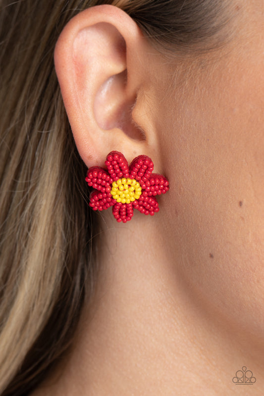 Sensational Seeds - Red Earring