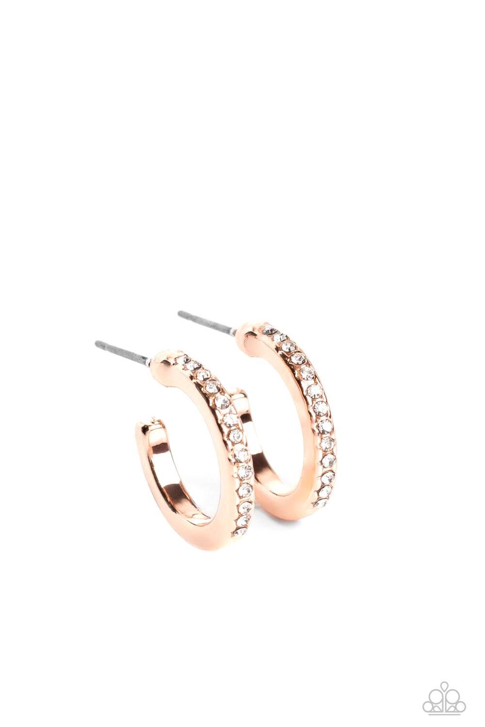 Audaciously Angelic - Rose Gold Hoop Earrings