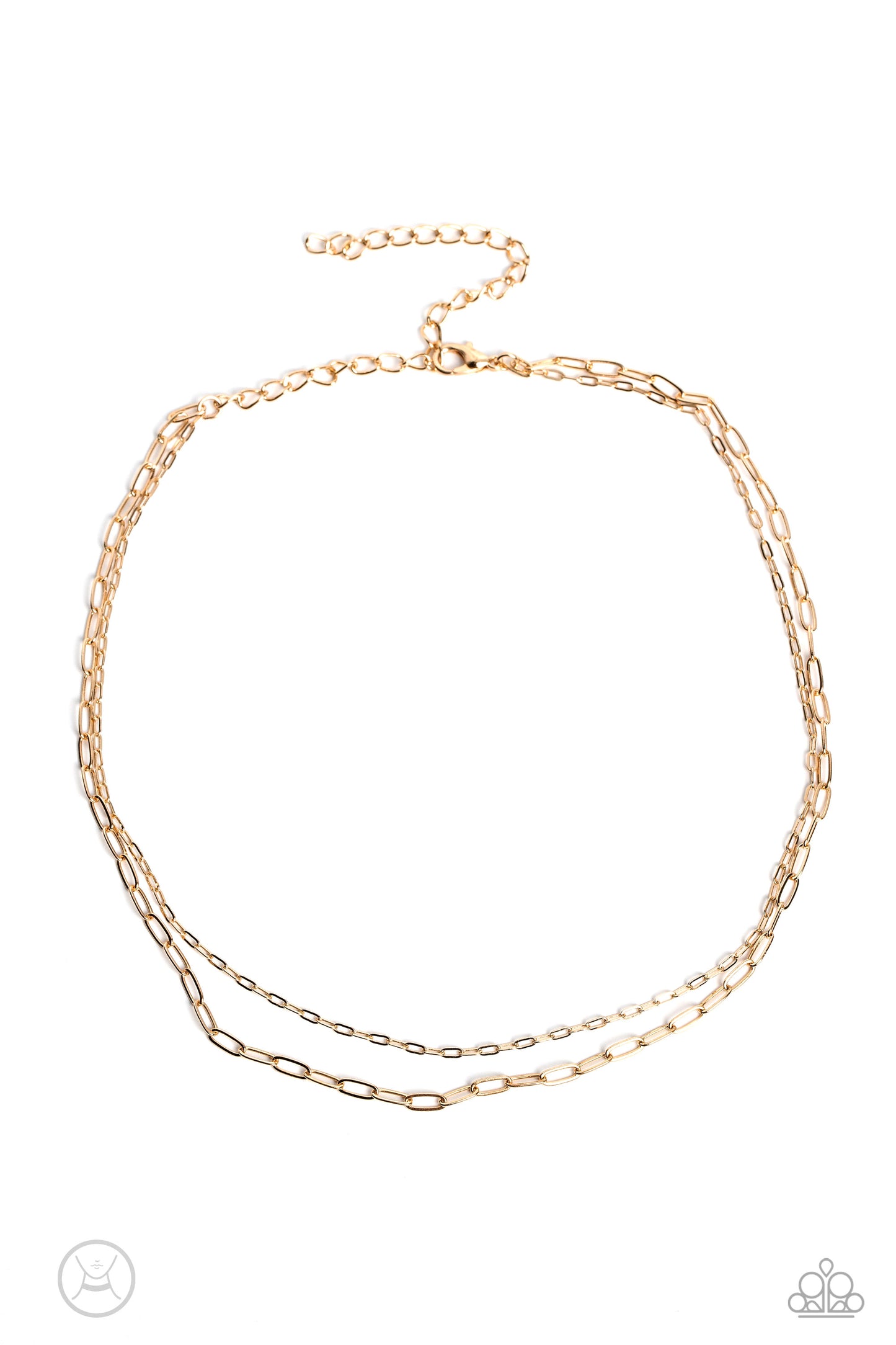 Polished Paperclips - Gold Necklace