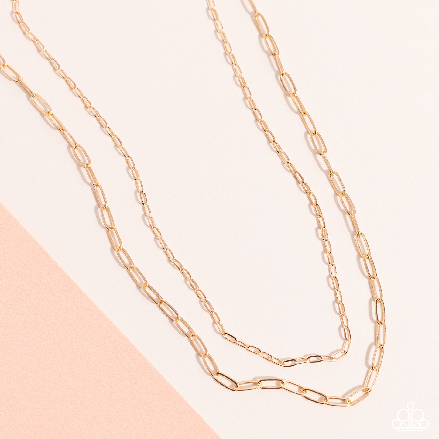 Polished Paperclips - Gold Necklace