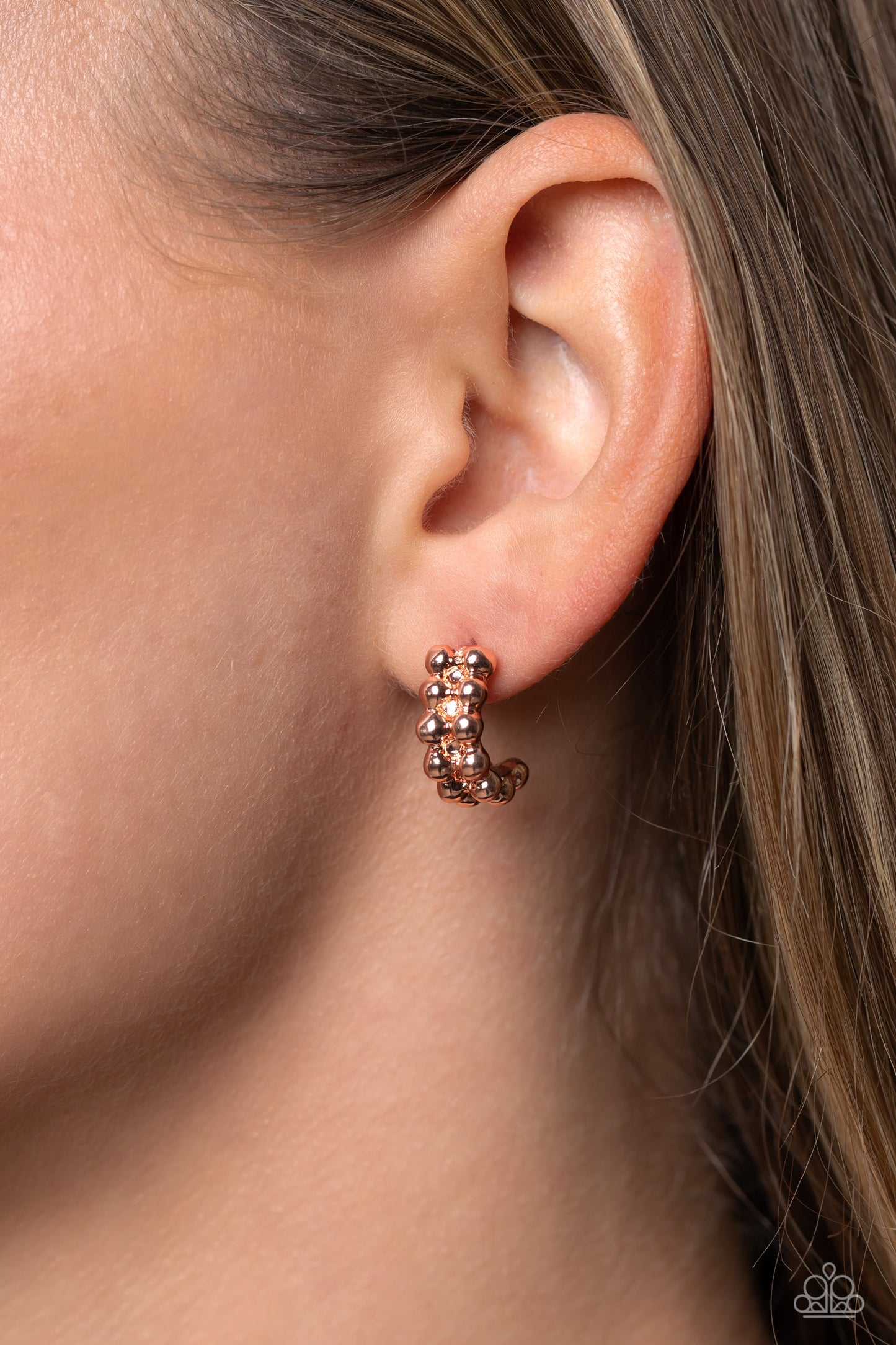 Bubbling Beauty - Copper Earring