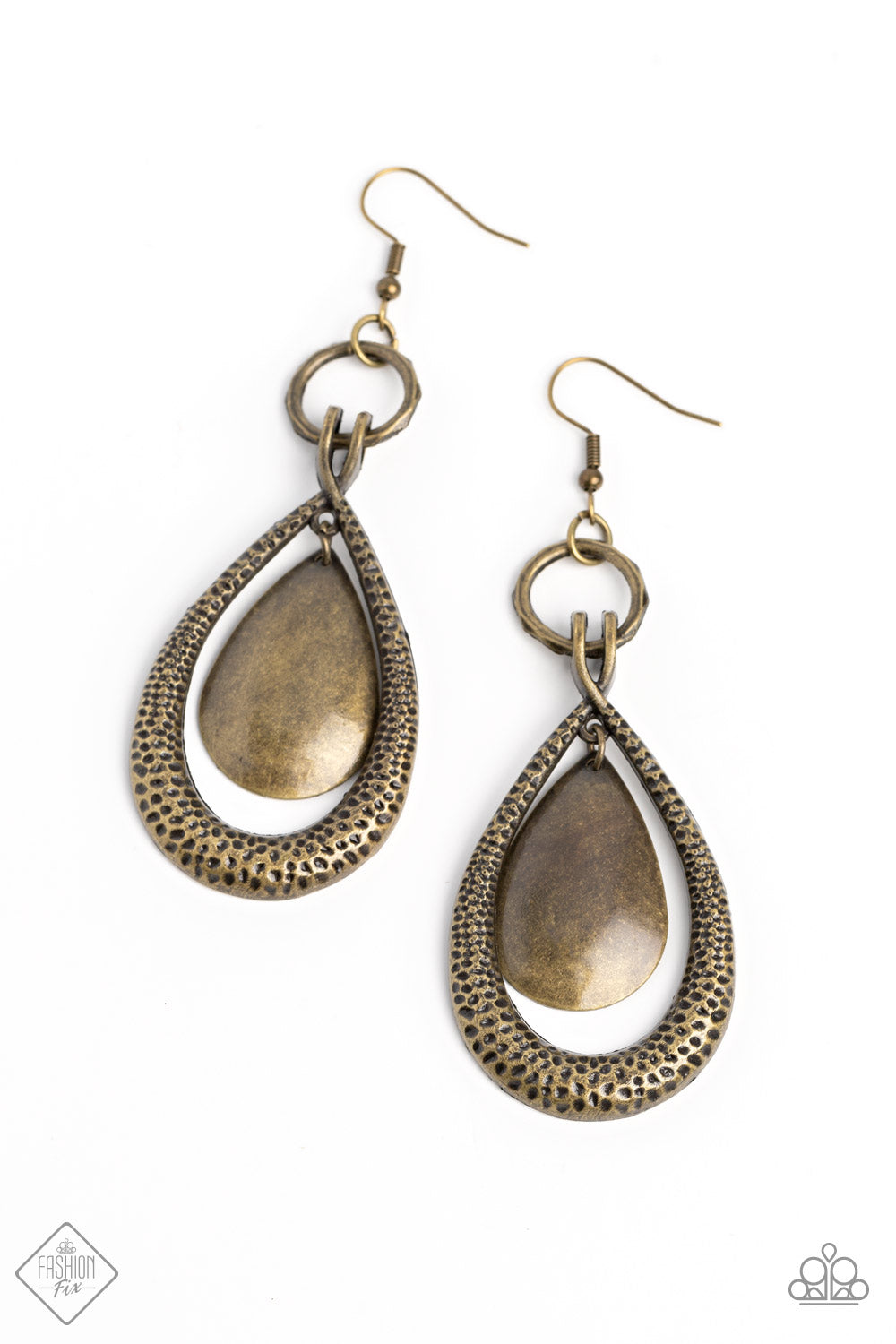 Forged Flare - Brass Earrings - Fashion Fix January 2023