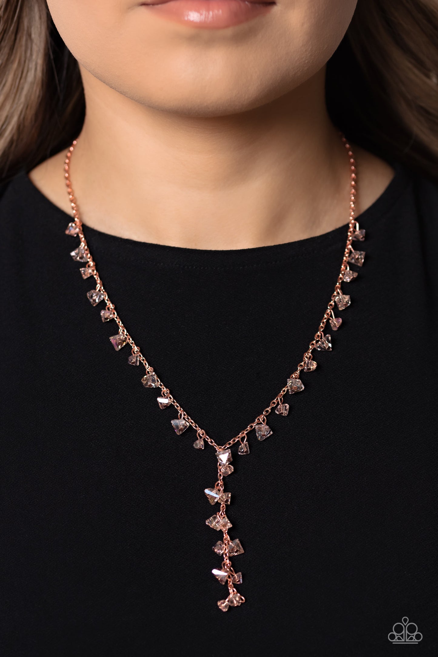 Chiseled Catwalk - Copper Necklace