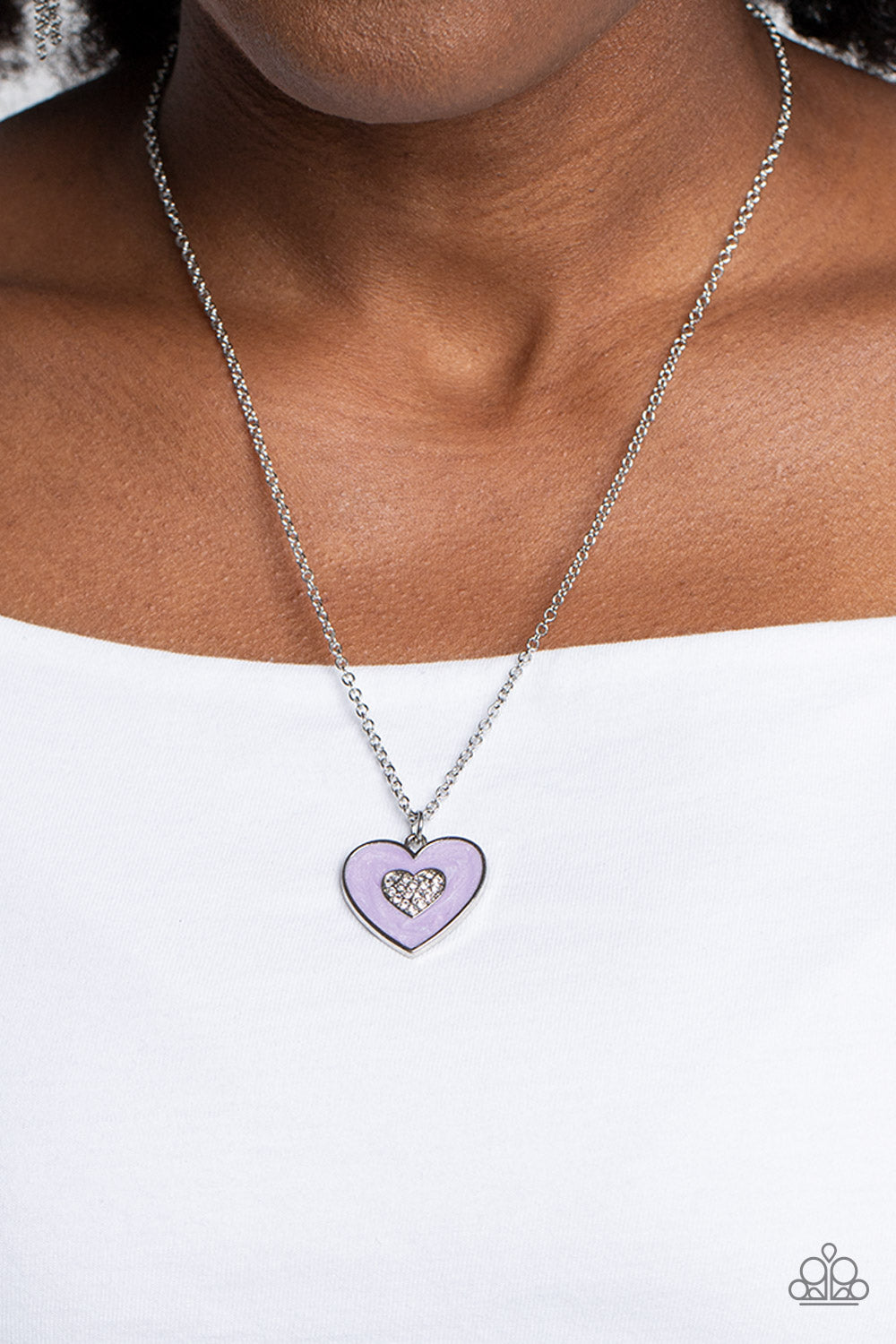 So This Is Love - Purple Necklace