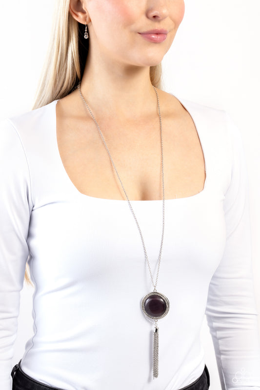 Tallahassee Tassel - Purple Necklace