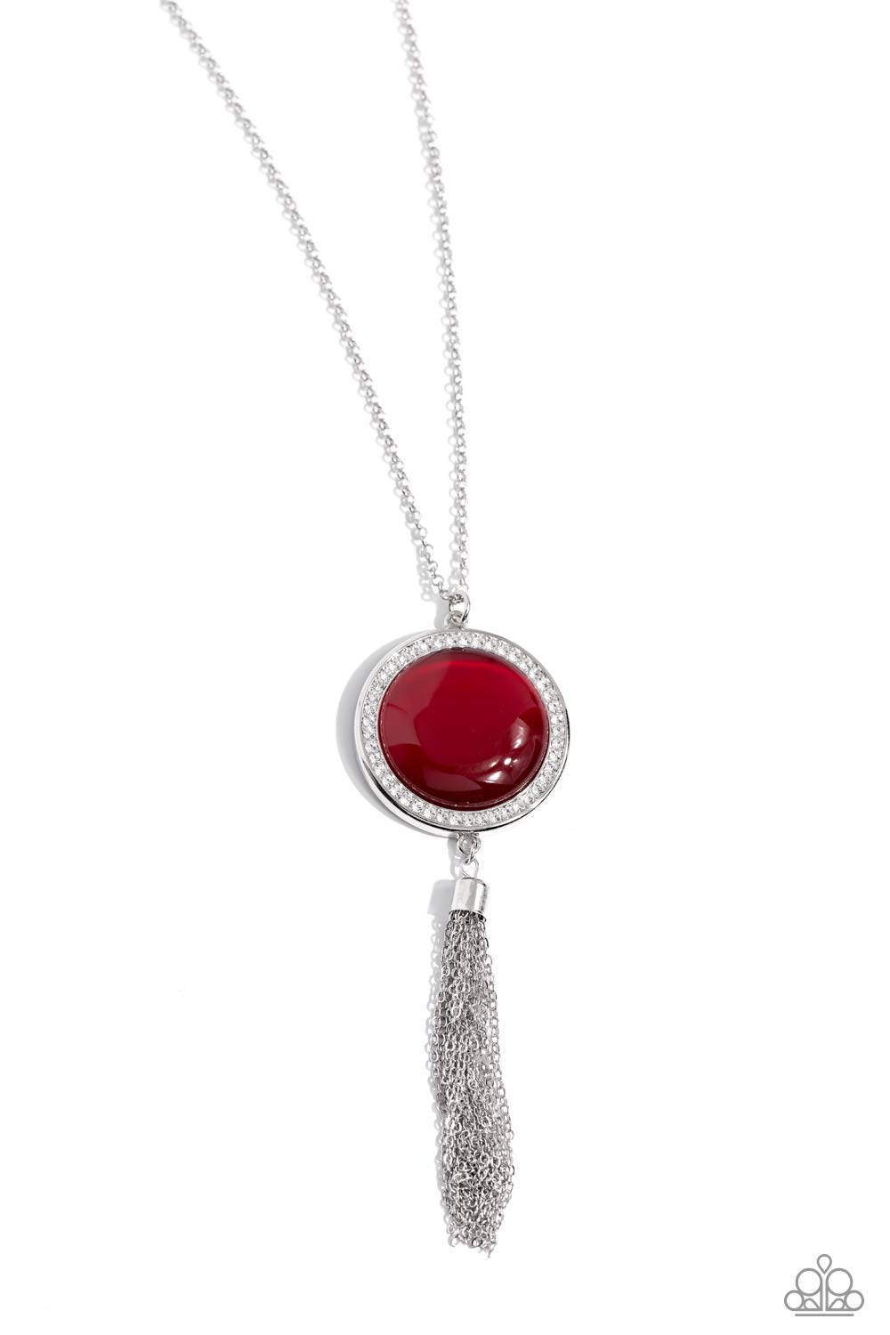 Tallahassee Tassel - Red Necklace