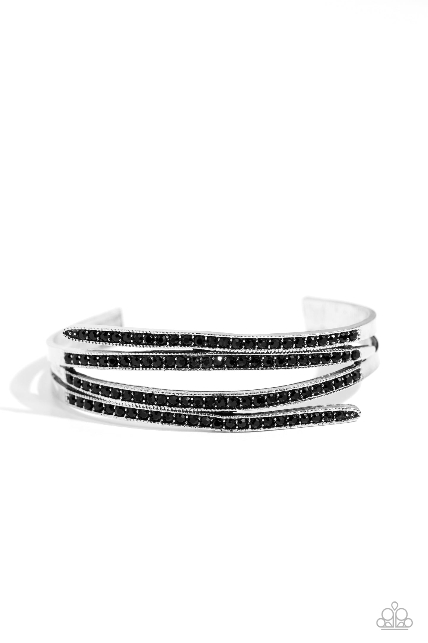 CURVED Lines - Black Bracelet