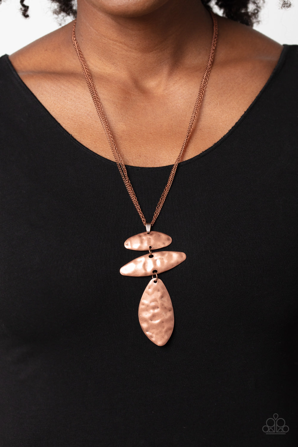 Monochromatic Model - Copper Necklace