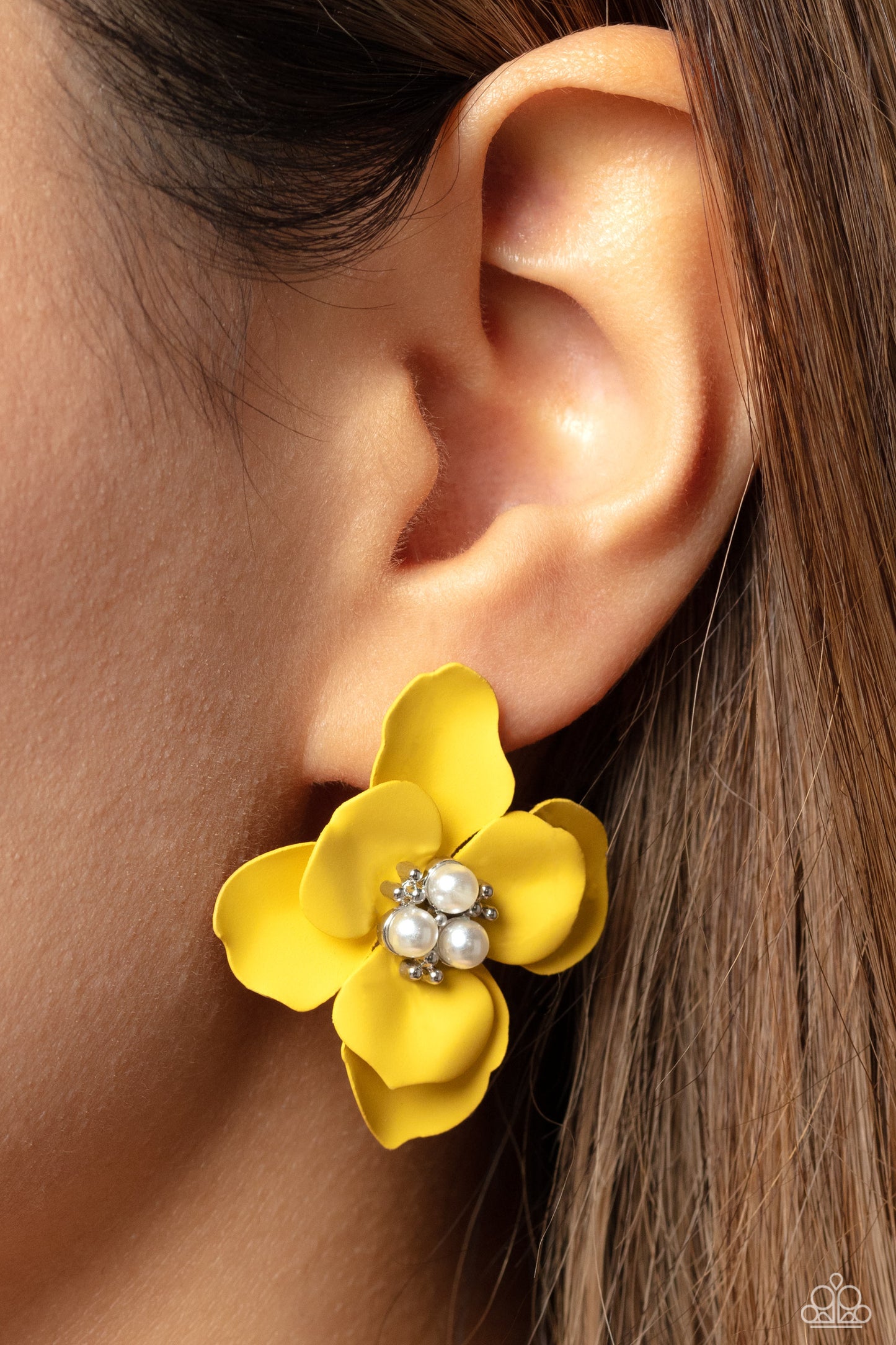 Jovial Jasmine - Yellow Earring