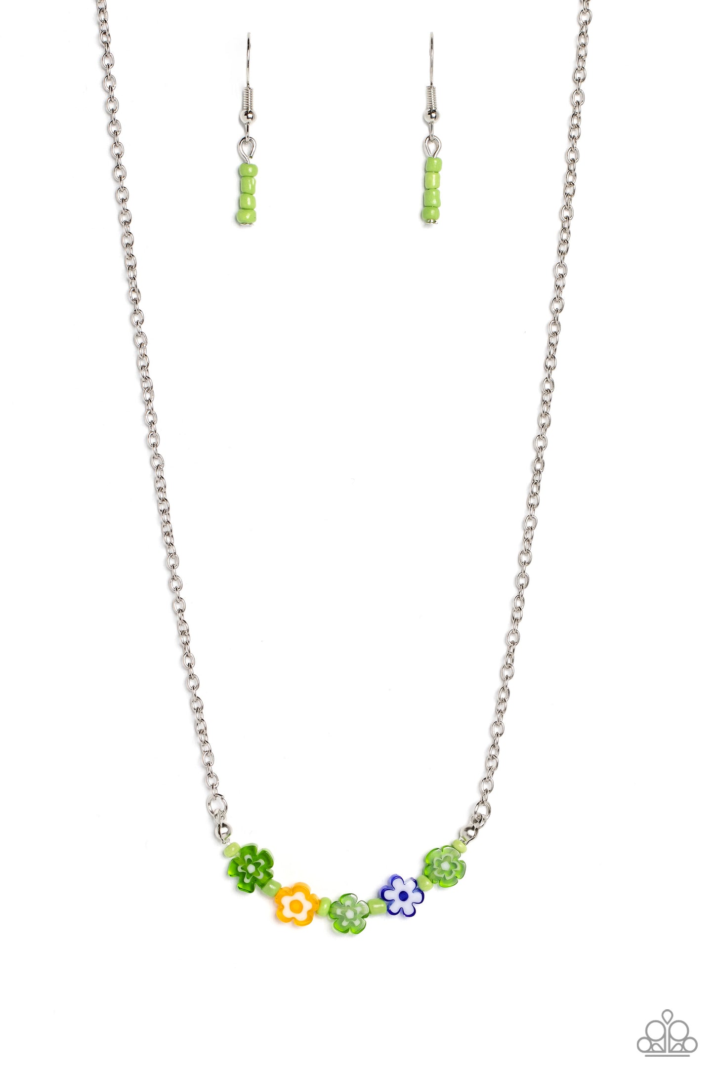 BOUQUET We Go - Green Necklace