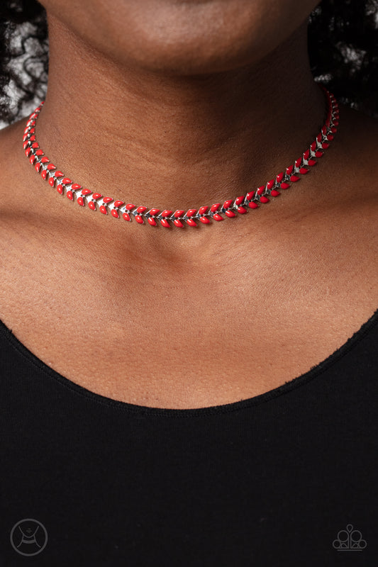 Grecian Grace - Red Necklace