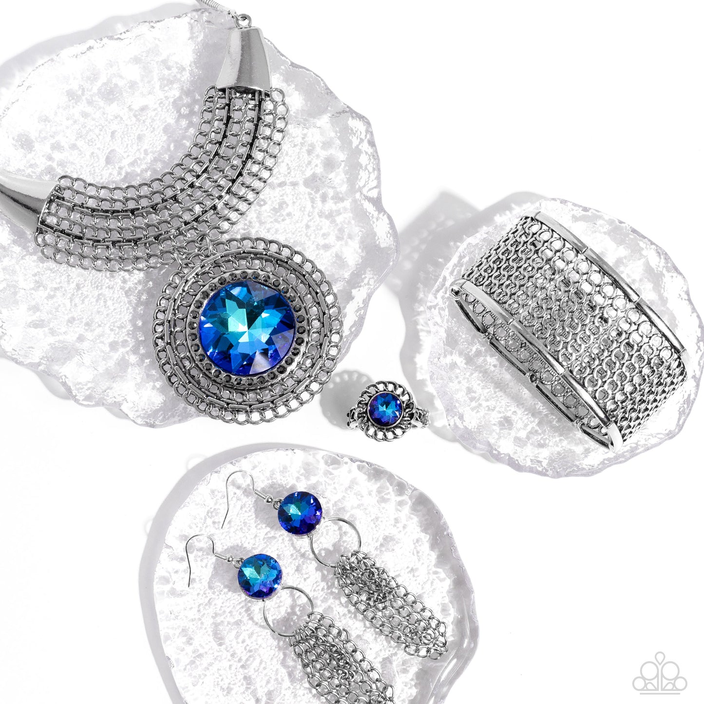 Excalibur Extravagance - Blue Necklace - Fashion Fix - December 2022