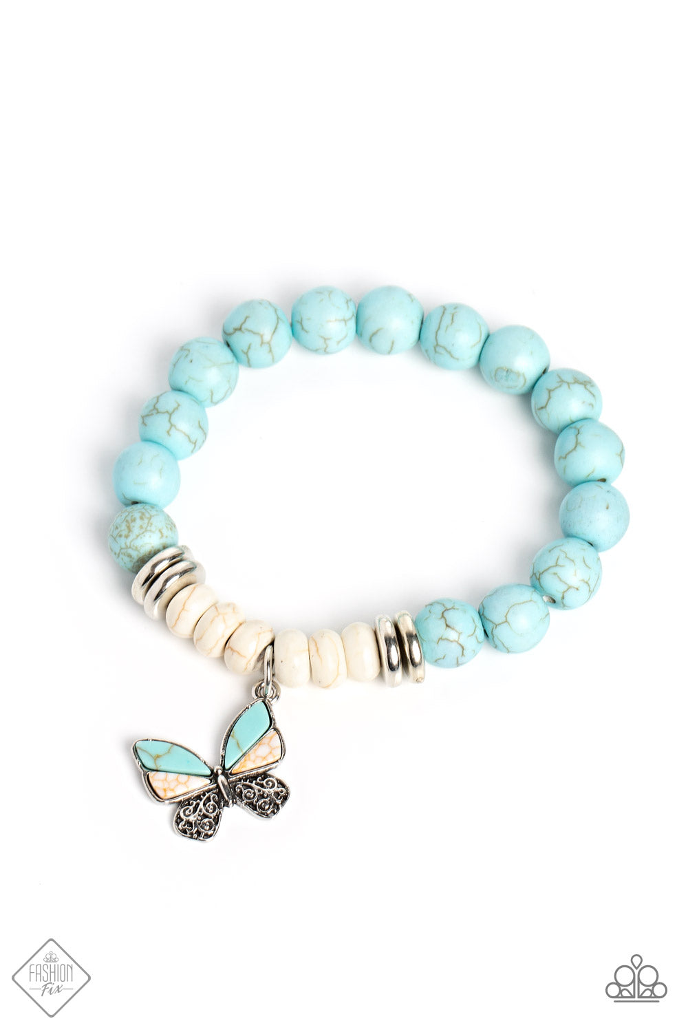 Bold Butterfly - Blue Bracelet - Fashion Fix January 2023