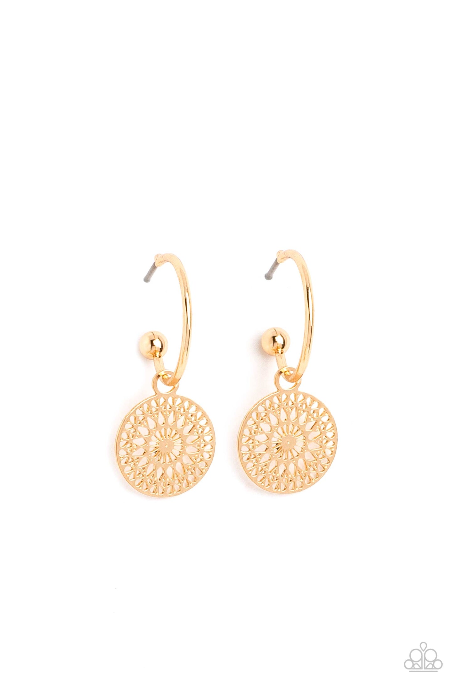 Mandala Maiden - Gold Earring