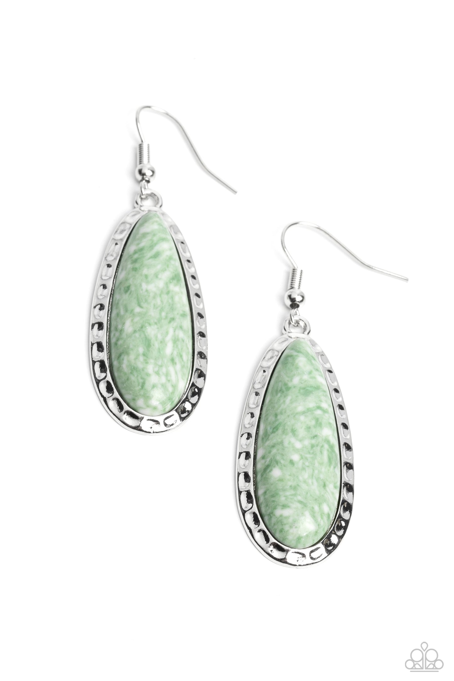 TEARDROP-Dead Dynasty - Green Earring