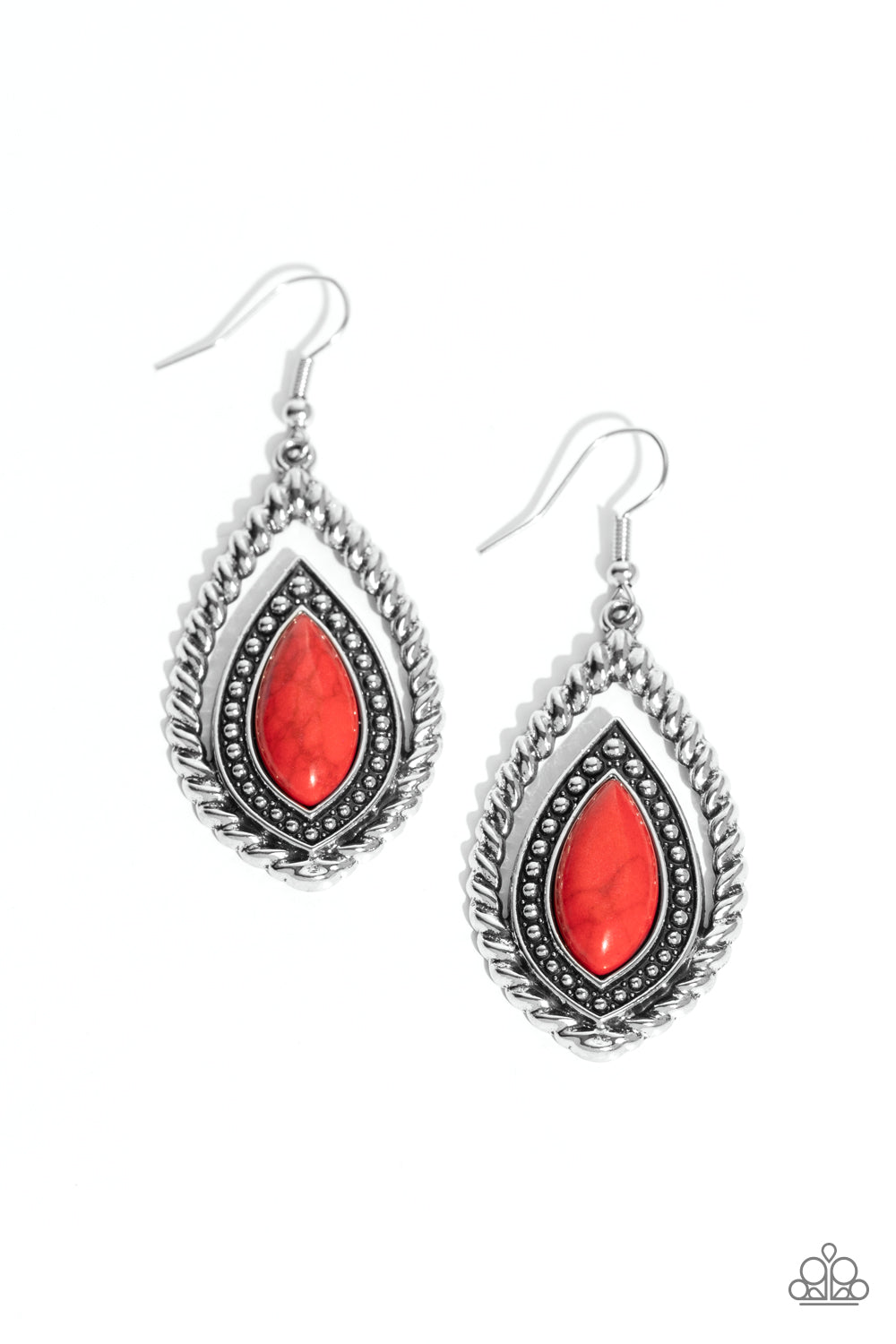 Twisted Trailblazer - Red Earring