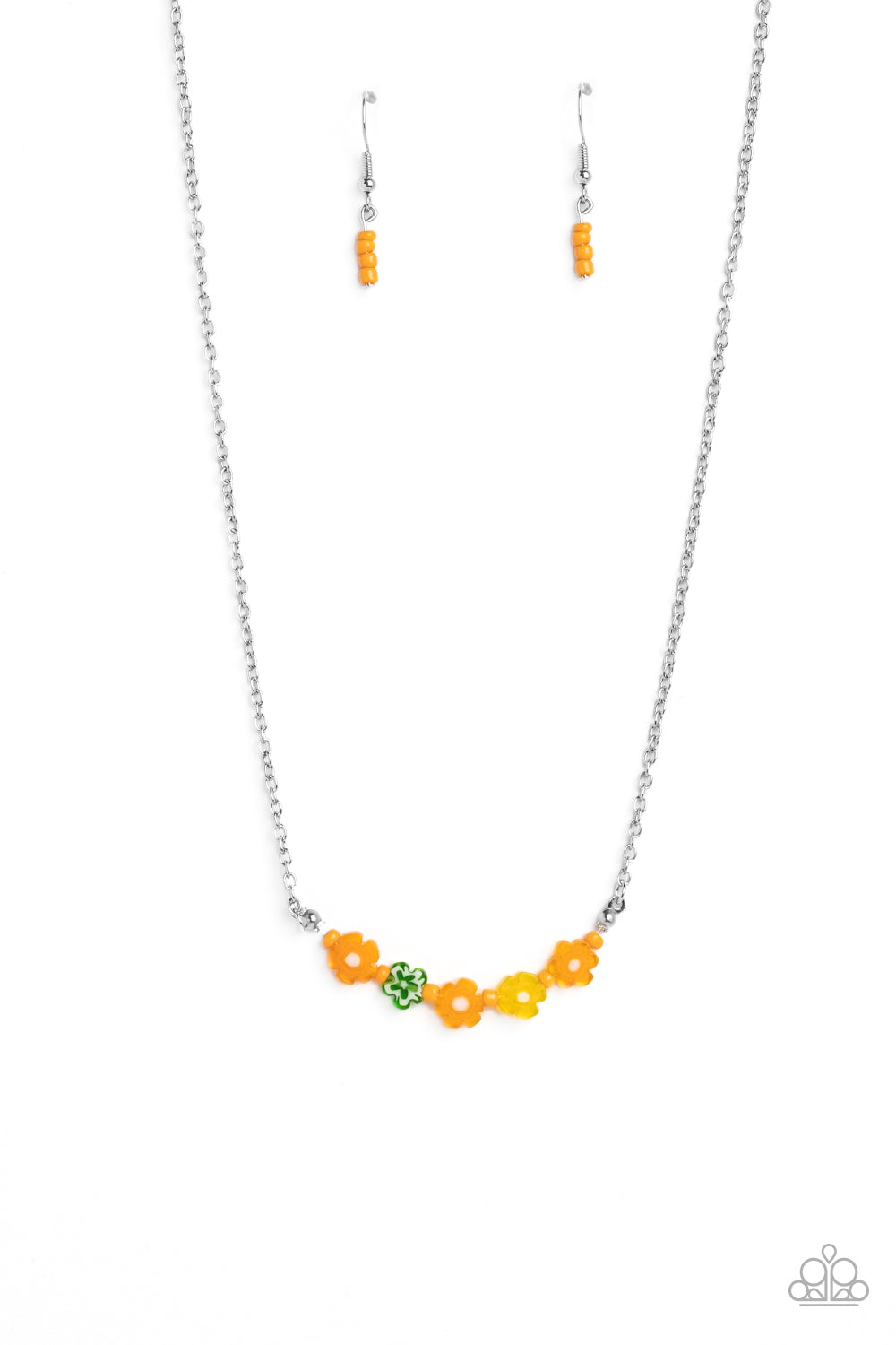 BOUQUET We Go - Orange Necklace