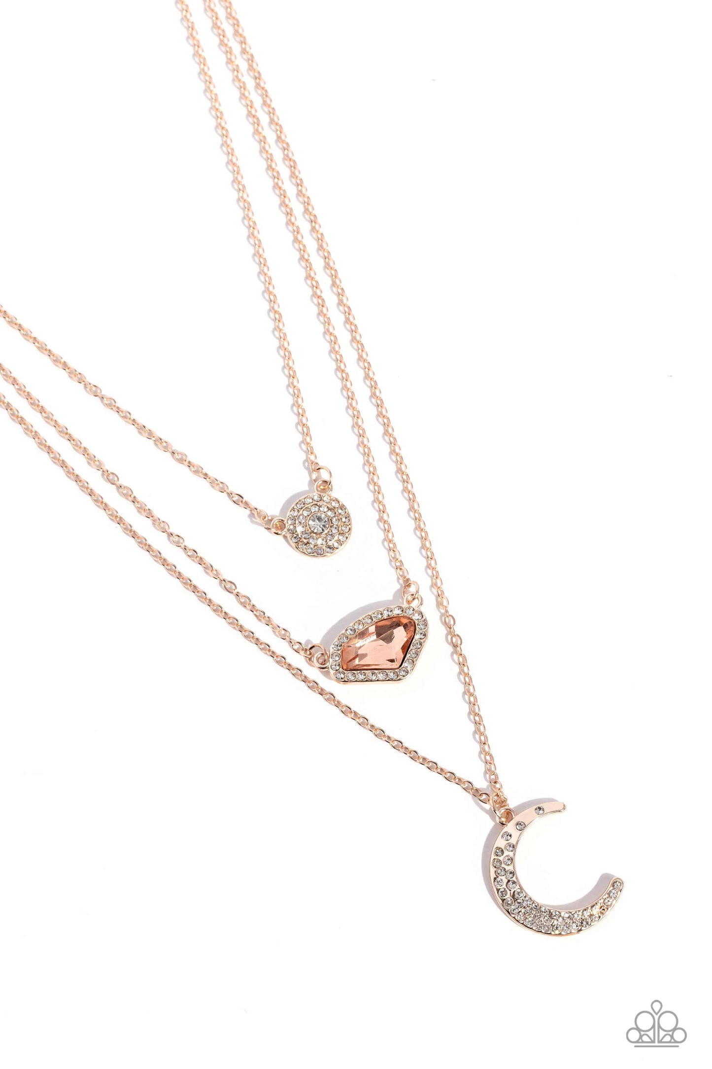 Lunar Lineup - Rose Gold Necklace