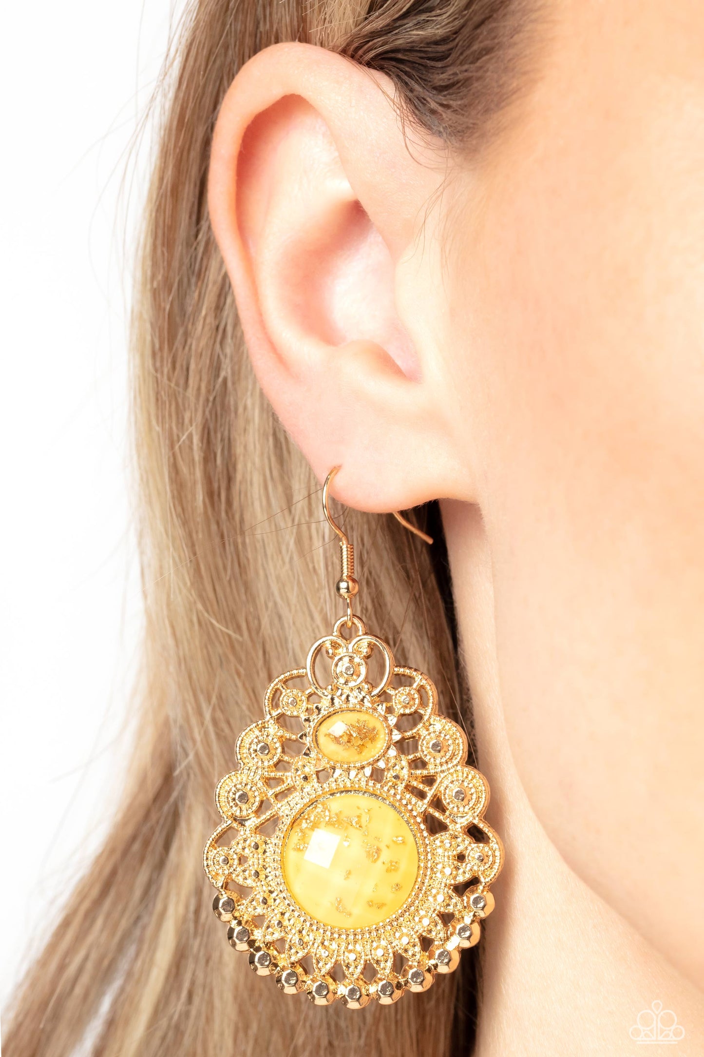 Welcoming Whimsy - Yellow Earring