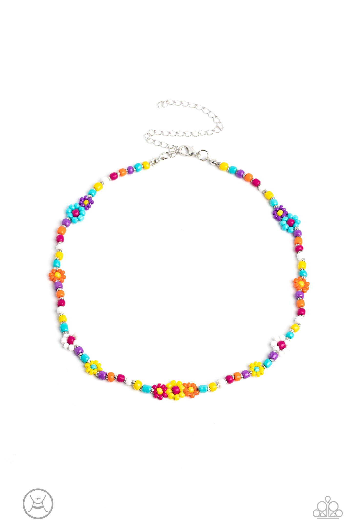 Flower Child Flair - Multi BL/MT Necklace