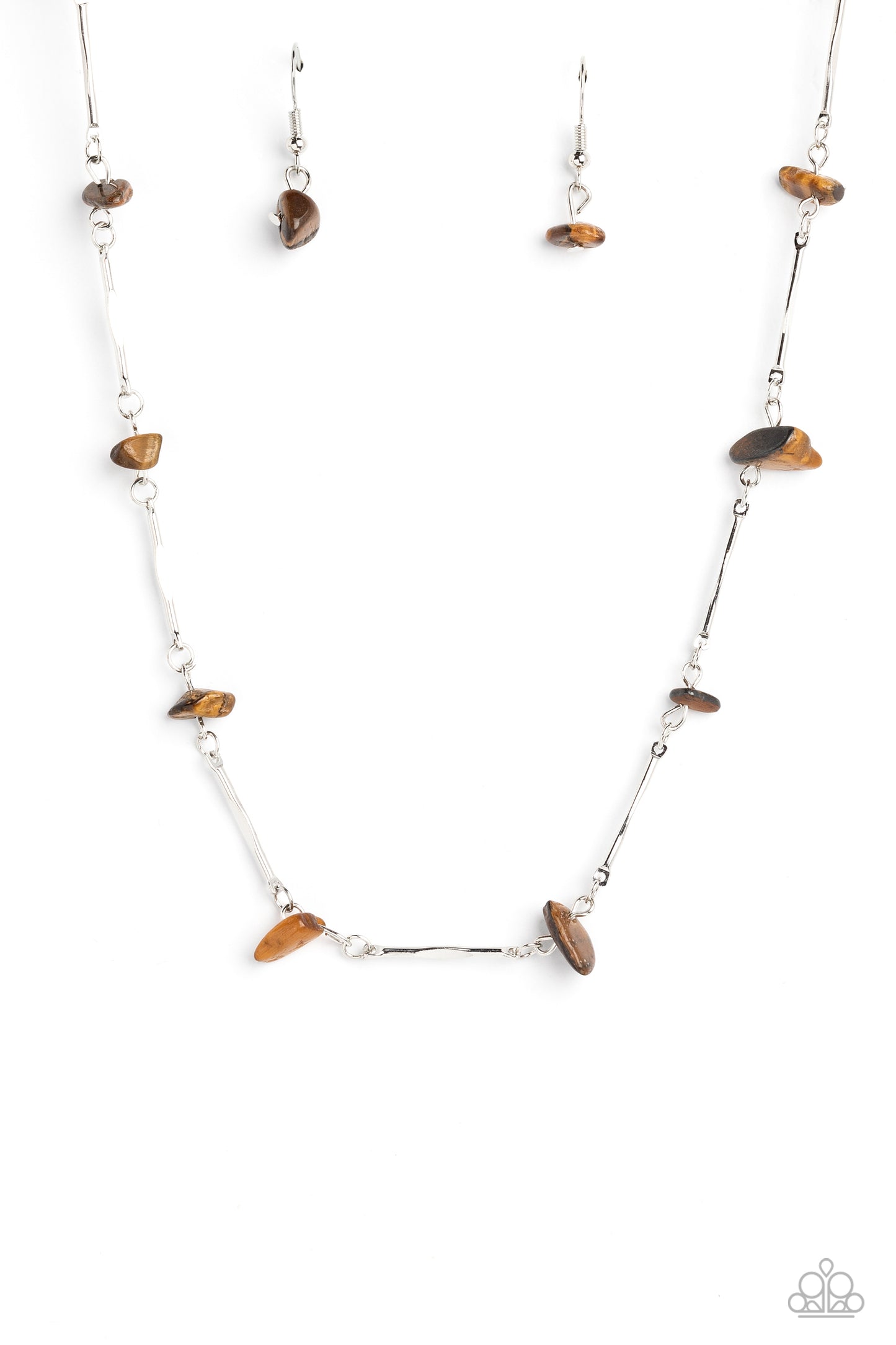 Chiseled Construction - Brown Necklace