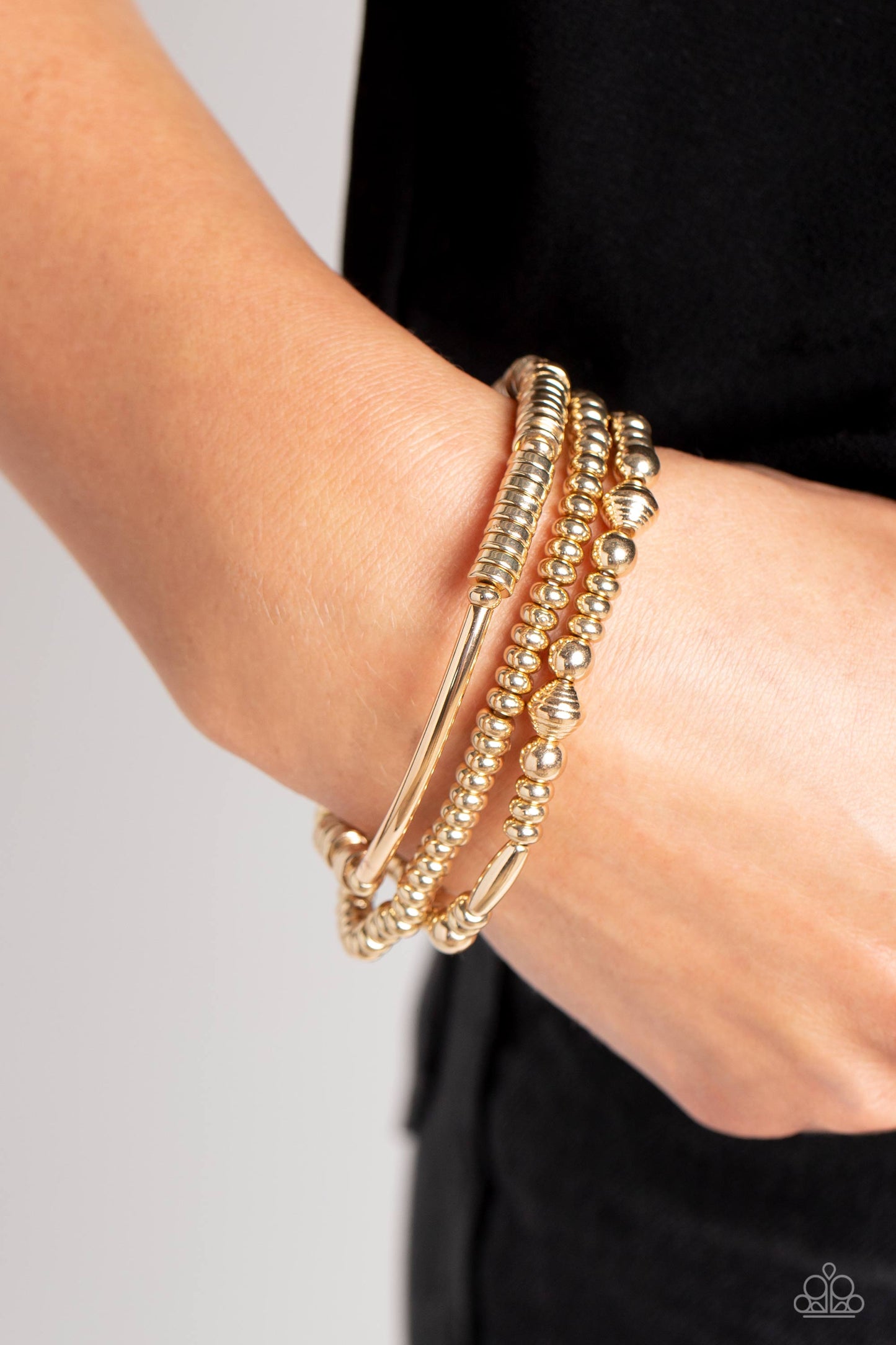 Monochromatic Medley - Gold Bracelet