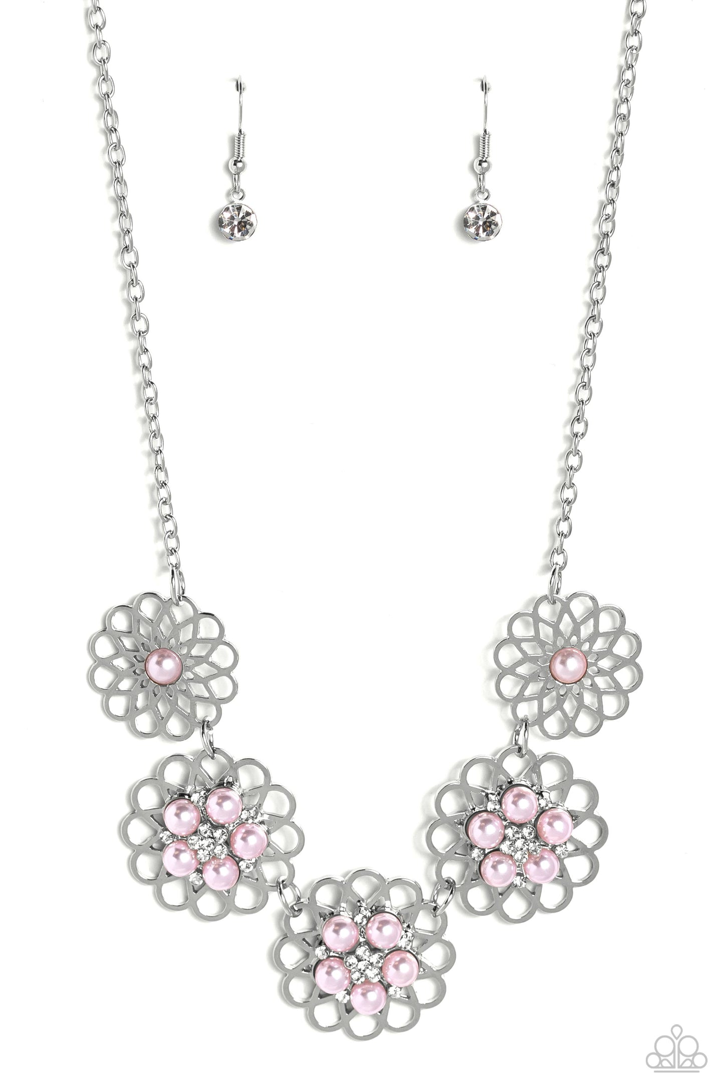 Mandala Mosaic - Pink Necklace