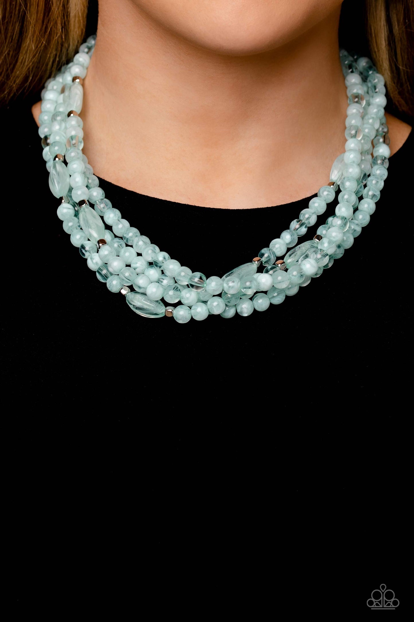 Layered Lass - Blue Necklace