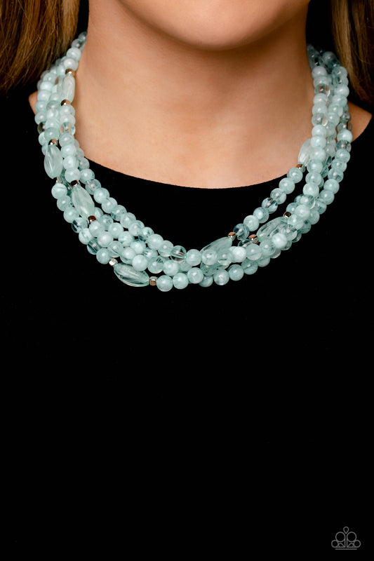 Layered Lass - Blue Necklace