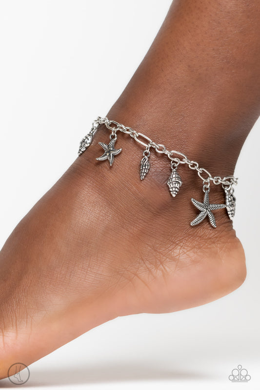 Stars and Shells - Silver Ankle Bracelet