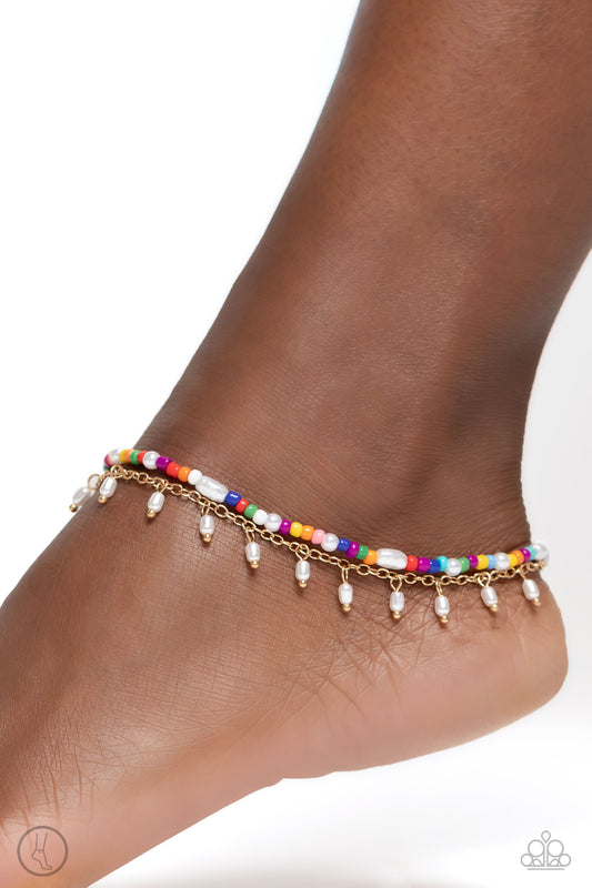 Beachfront Backdrop - Gold Anklet