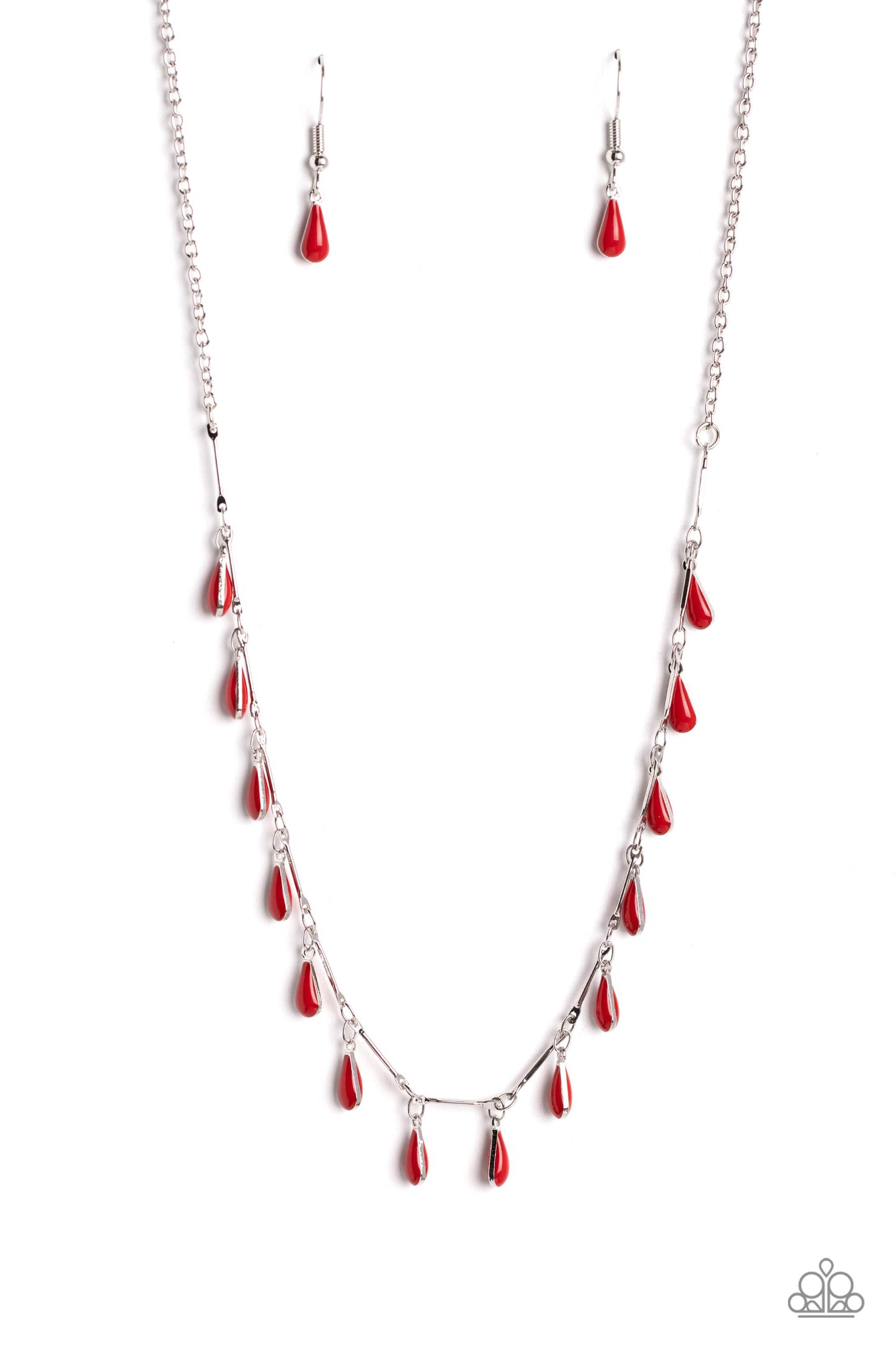 Drop-Dead Dance - Red Necklace