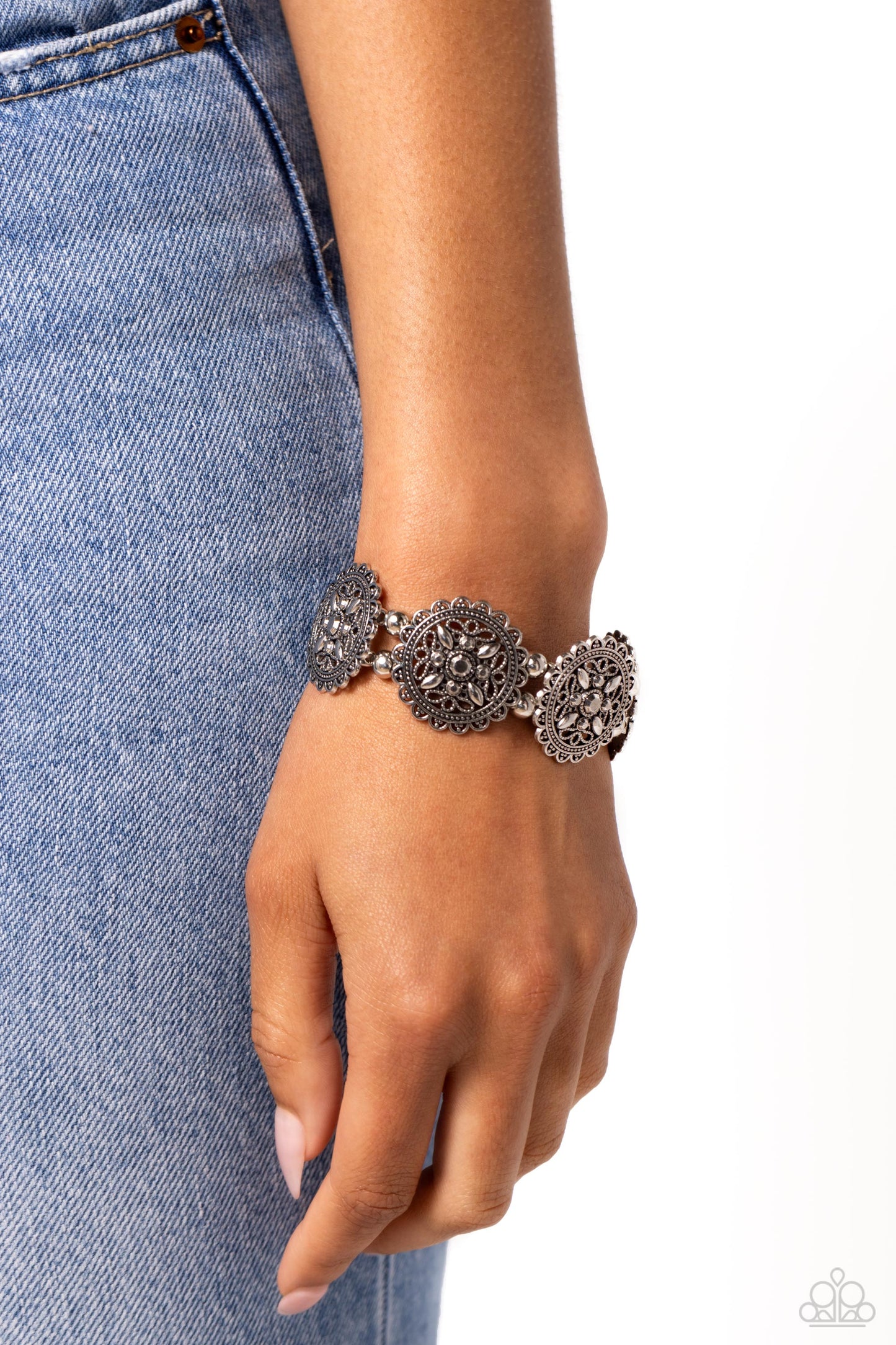 Leave of Lace - Silver Bracelet