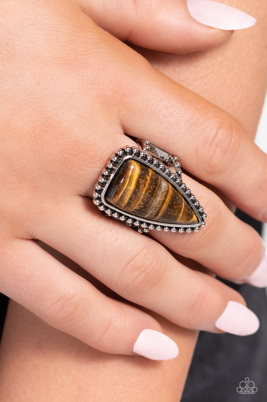 Earthy Engagement - Brown Ring