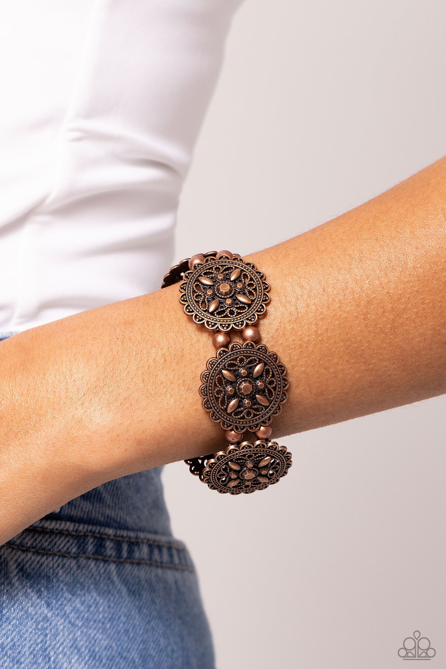 Leave of Lace - Copper Bracelet