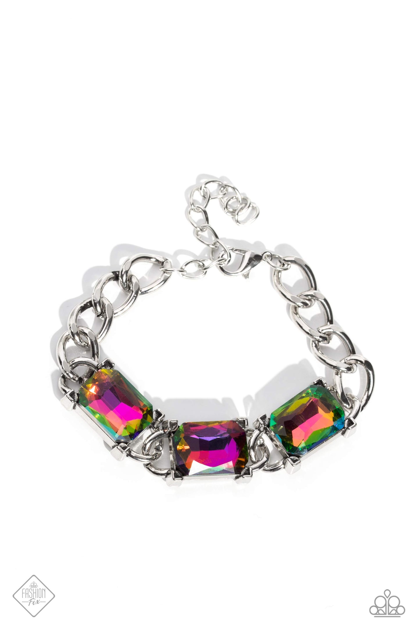 Dazzling Debut - Multi Oil Spill Bracelet - Fashion Fix June 2023