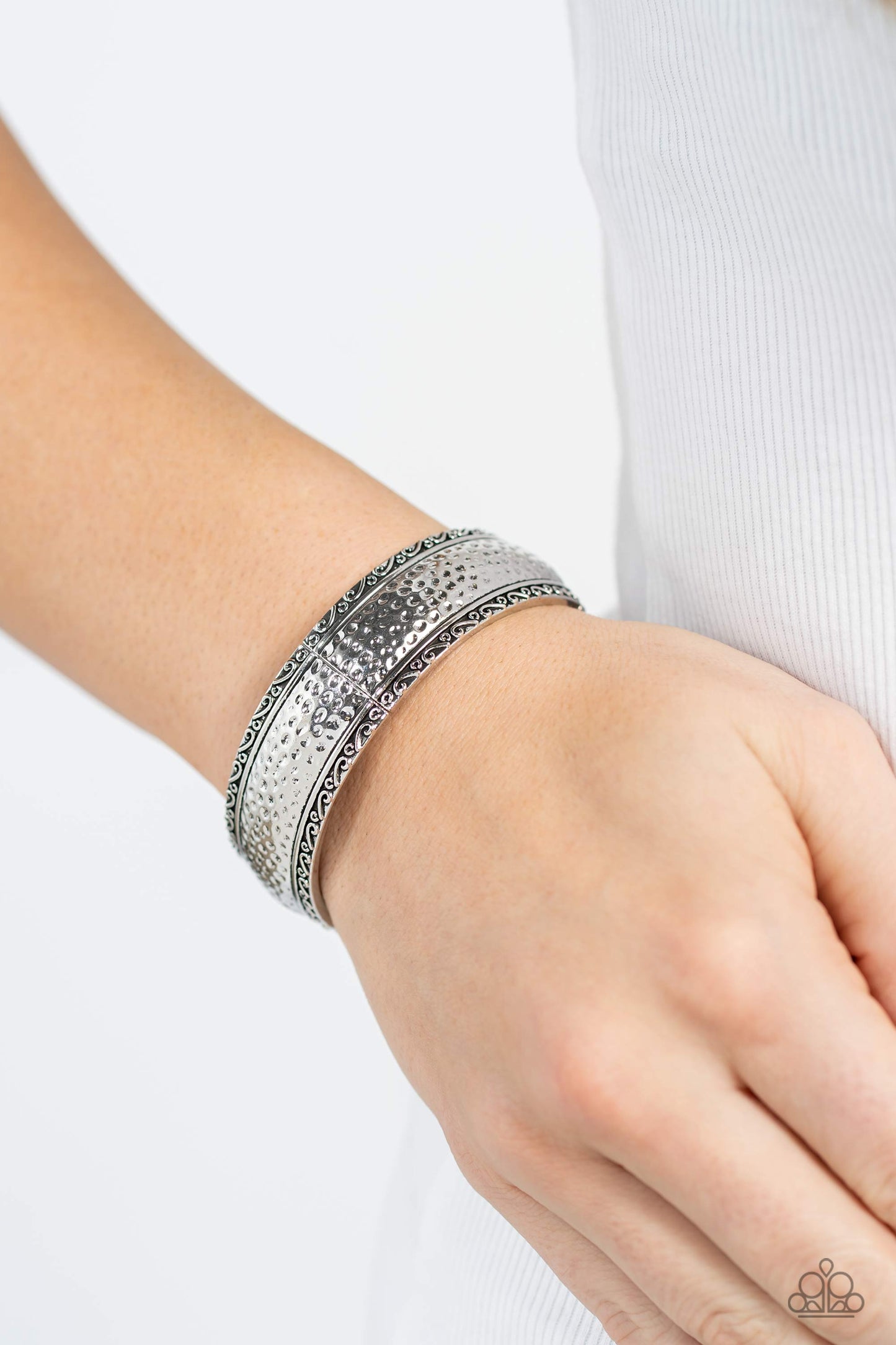 Textile Tenor - Silver Bracelet