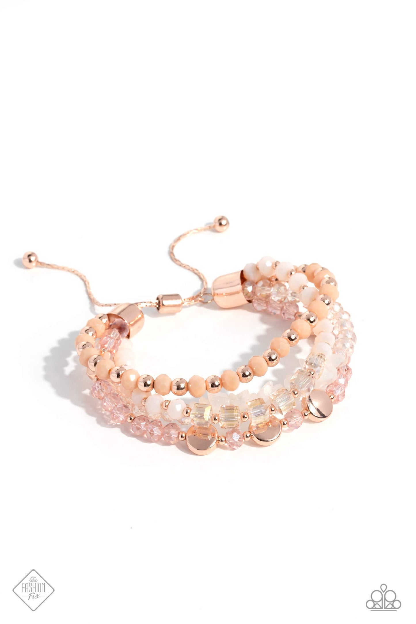 Dewy Delight - Rose Gold Slide Bracelet - Fashion Fix June 2023