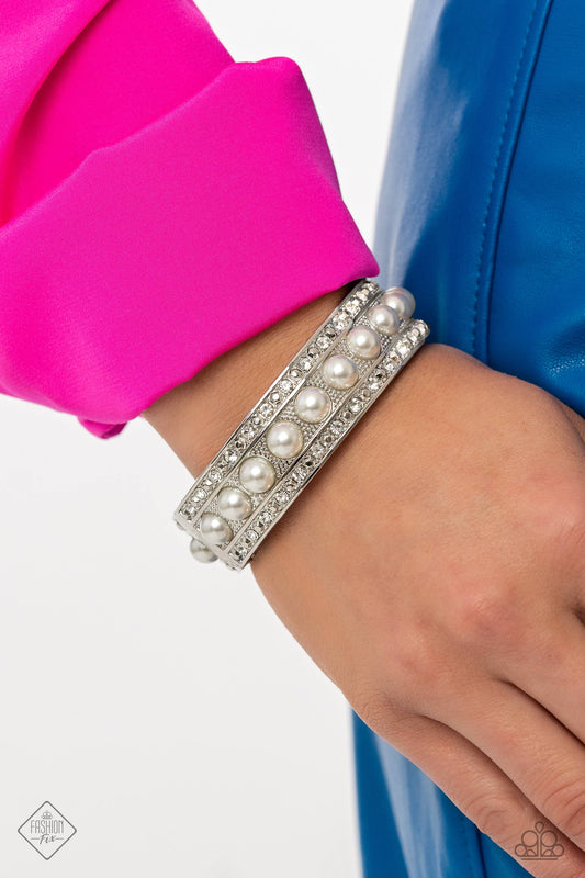 About a PEARL - White Hinge Bracelet - Fashion Fix June 2023