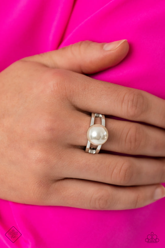 All American PEARL - White Ring - Fashion Fix June 2023