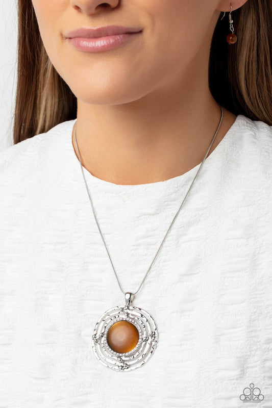 Maze STUNNER - Brown Necklace