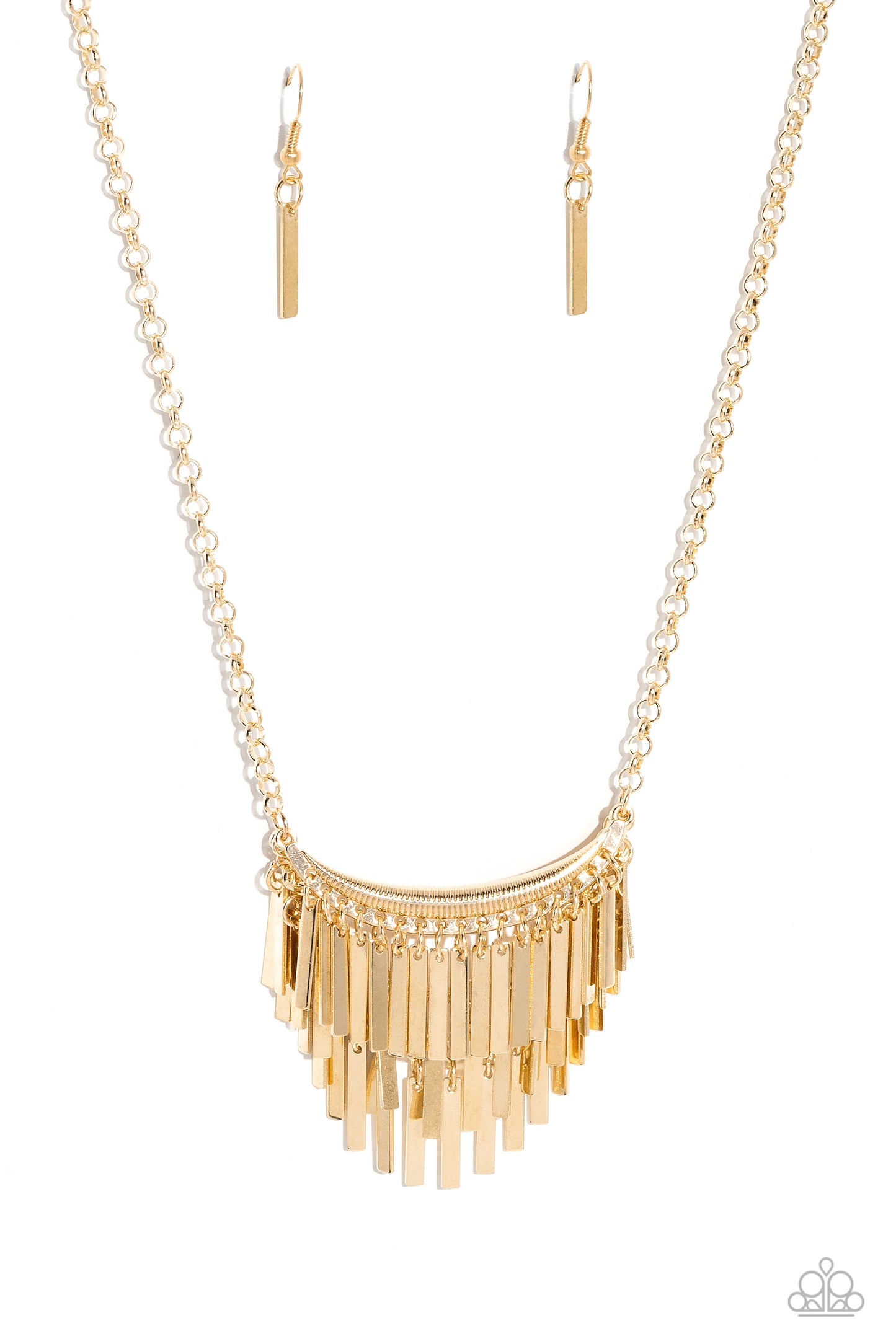 Cue the Chandelier - Gold Necklace