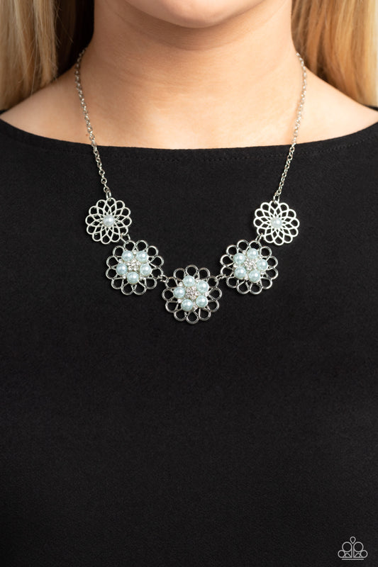 Mandala Mosaic - Blue Necklace