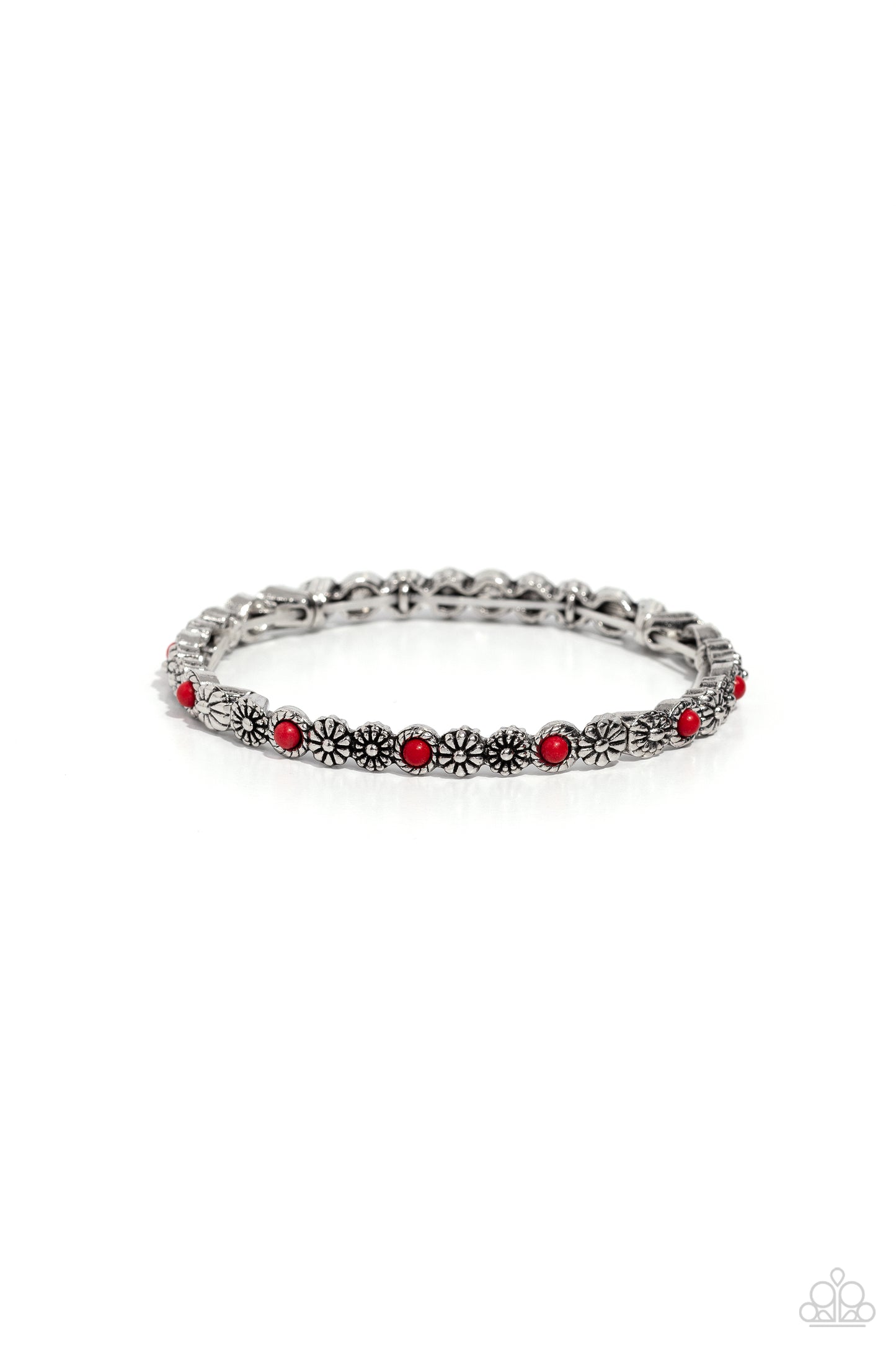 Floral Fast Lane - Red Bracelet