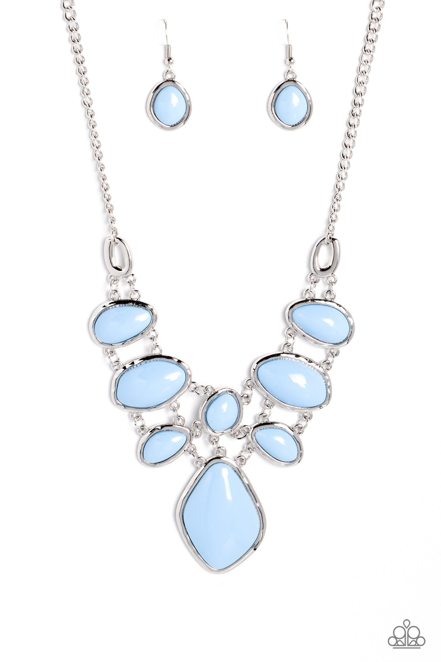 Dreamily Decked Out - Blue Necklace