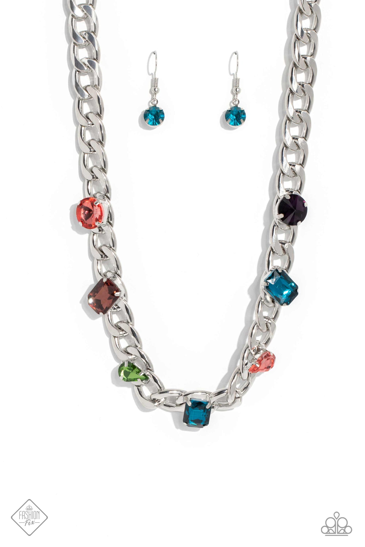 Audaciously Affixed - Multi Necklace - Fashion Fix August 2023