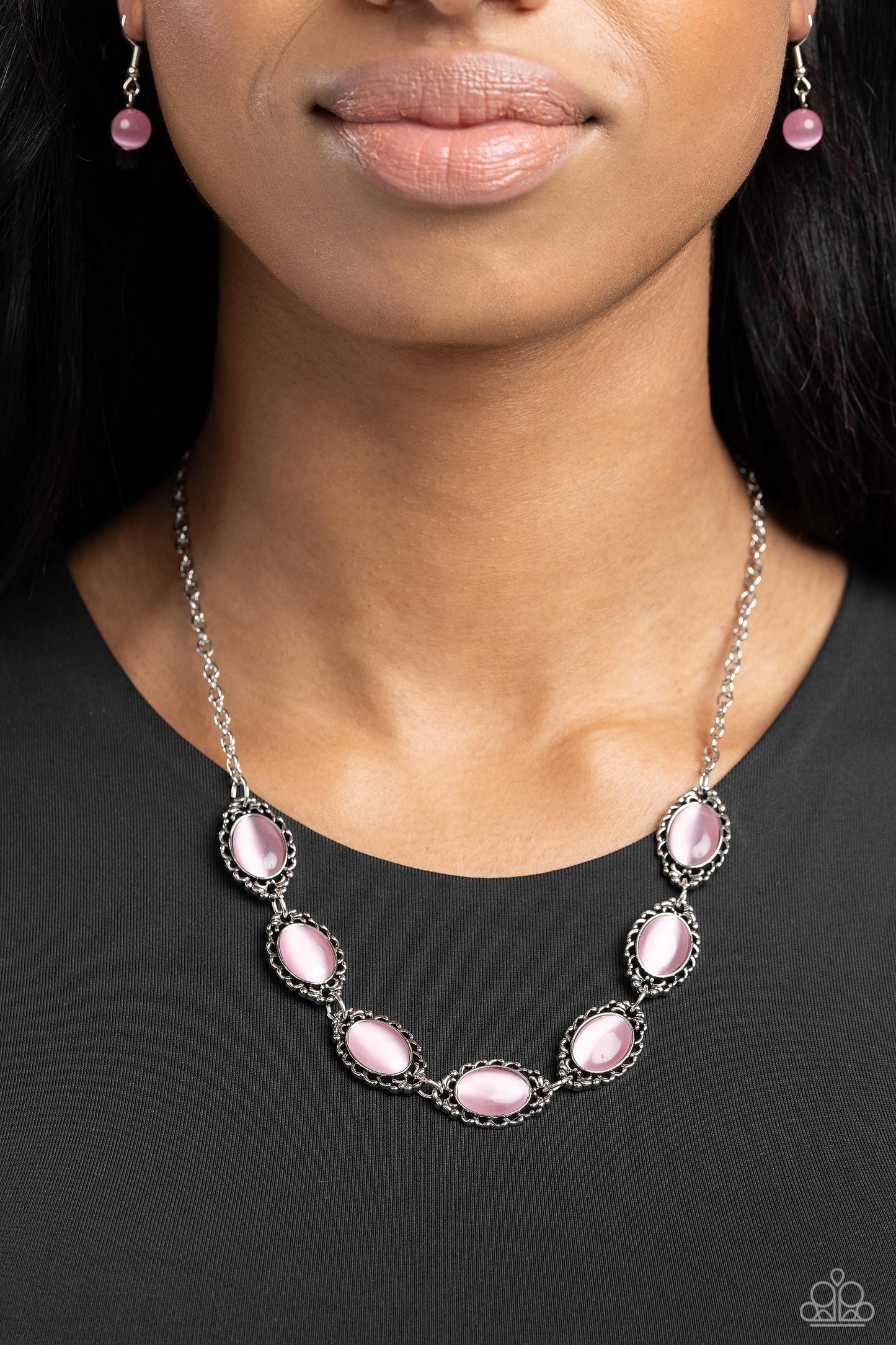 Framed in France - Pink Necklace