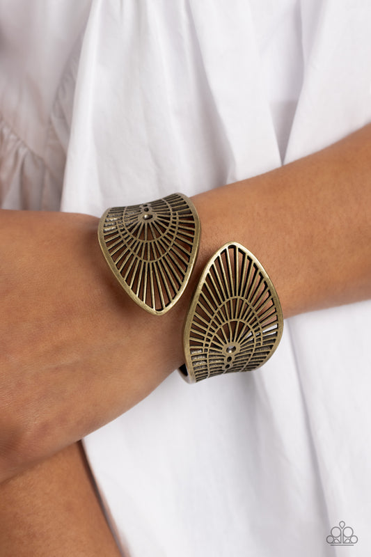 Palatial Palms - Brass Bracelet