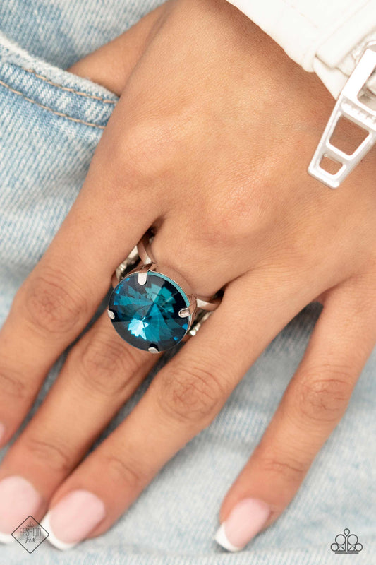 Pronged Powerhouse - Blue Ring - - Fashion Fix August 2023