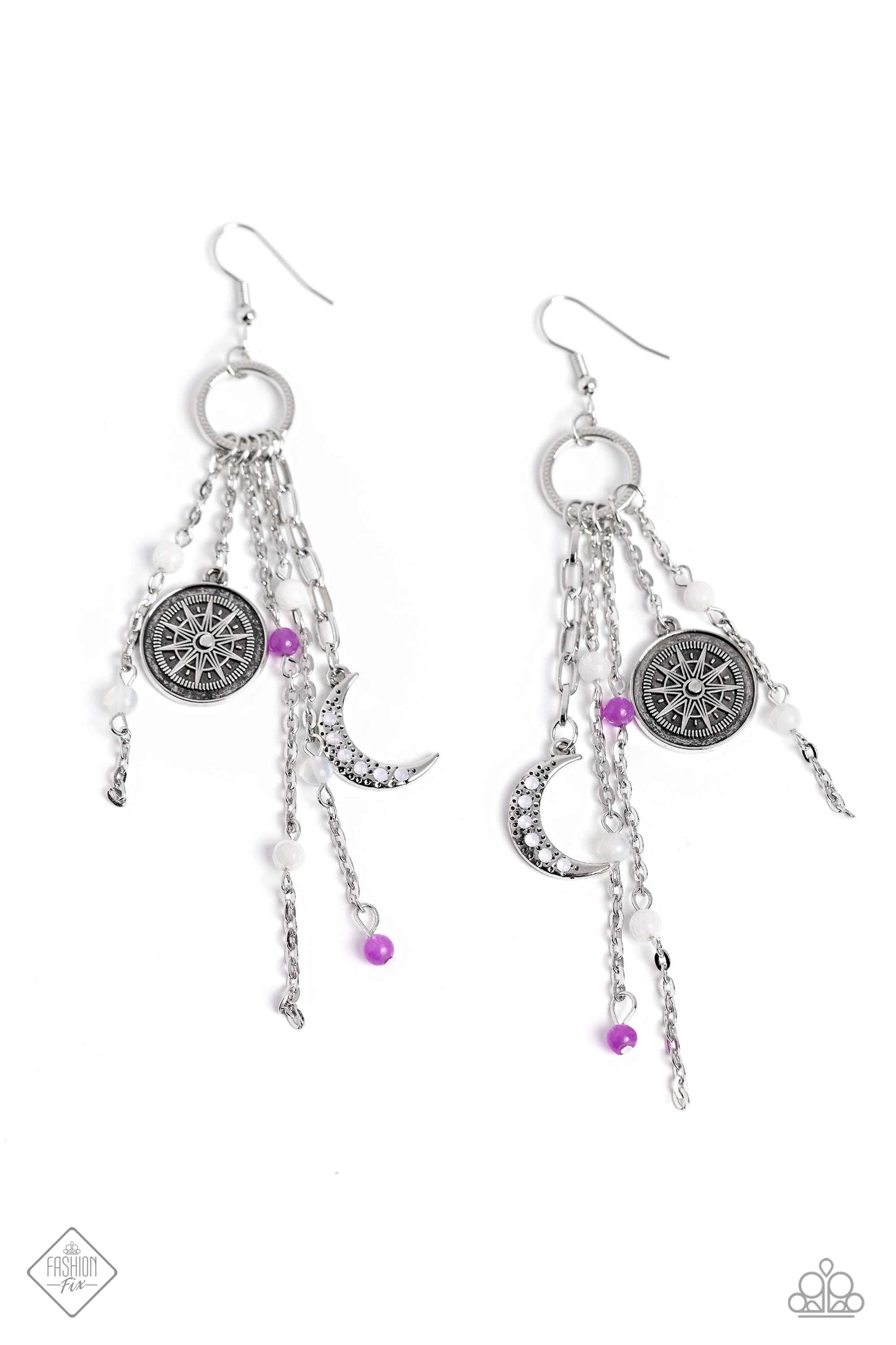 Esteemed Explorer - Purple Earrings - Fashion Fix June 2023